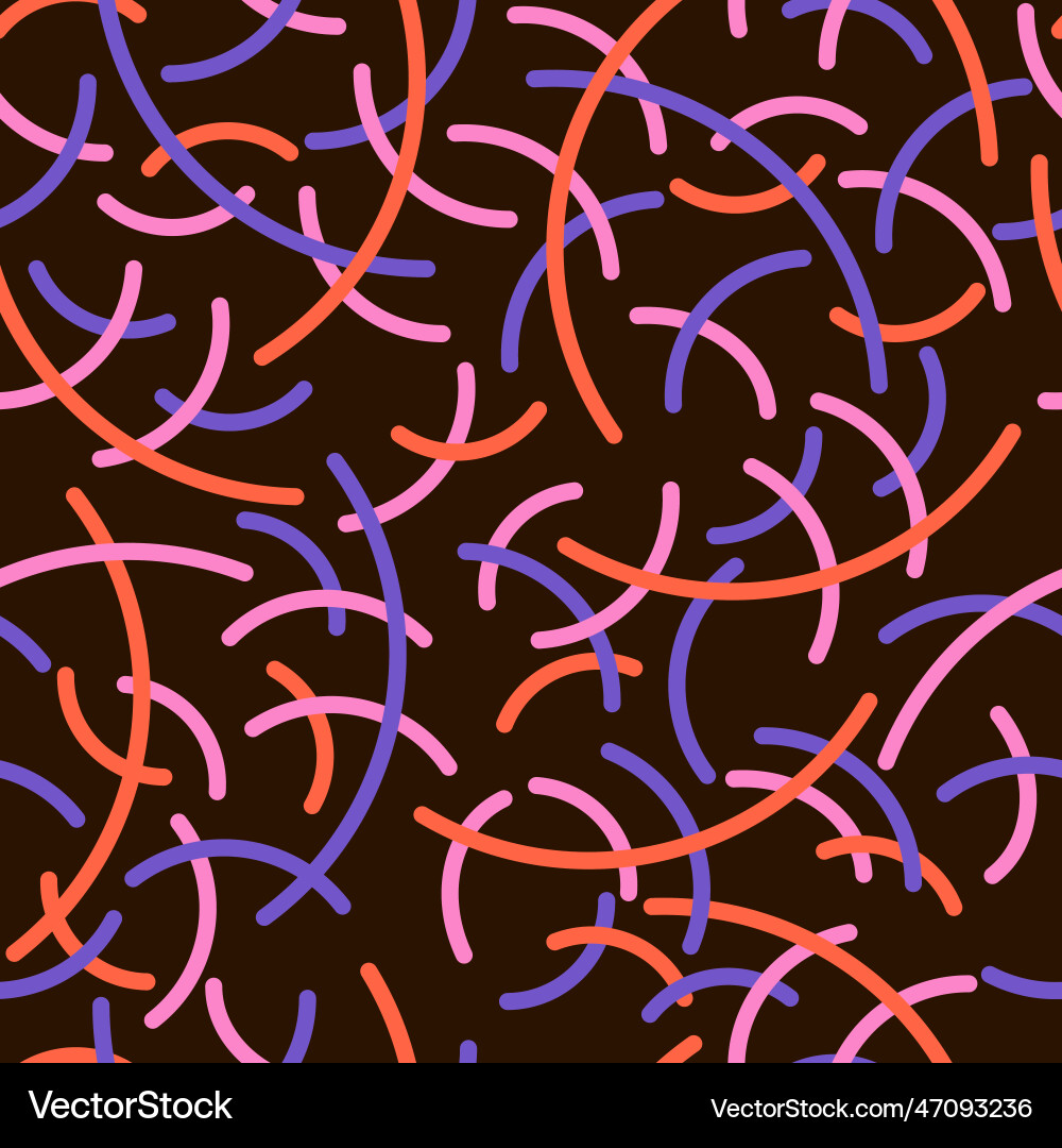 Modern abstract linear seamless pattern scattered Modern abstract linear seamless pattern scattered Vector Image