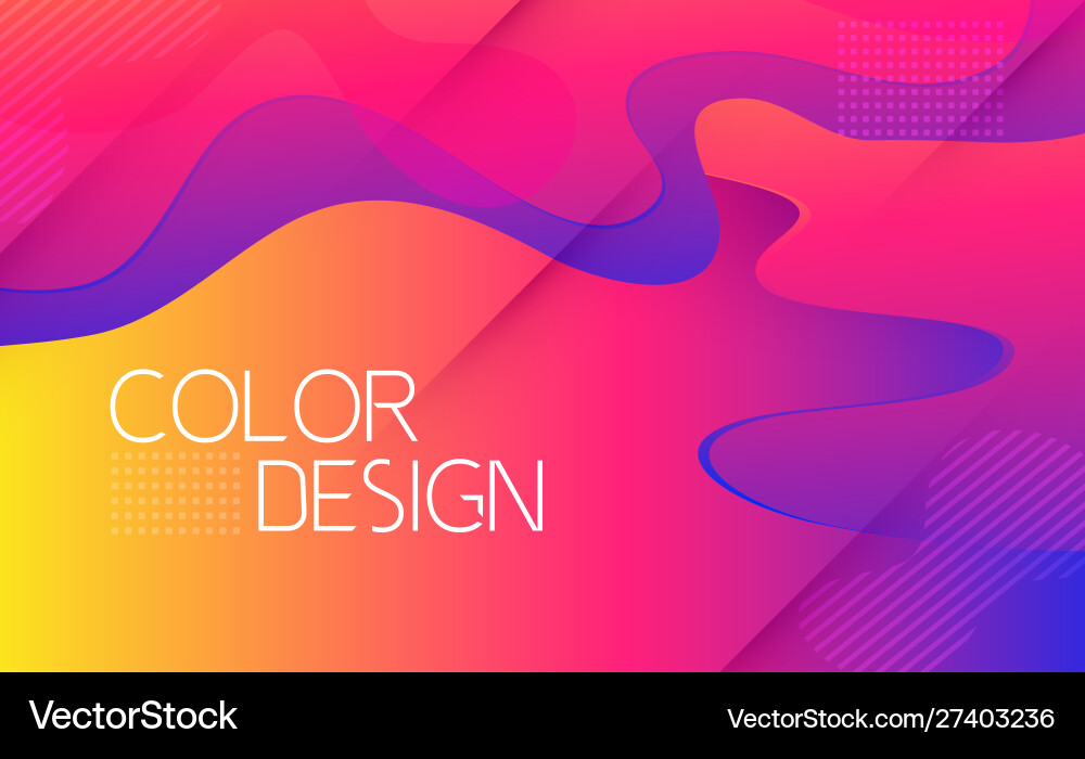 Moving colorful abstract background dynamic vector image