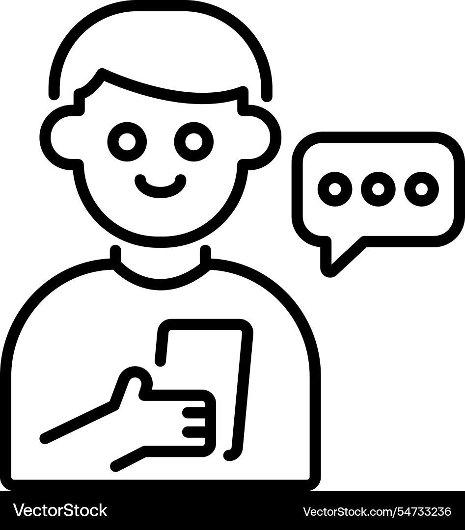 Sending text vector image