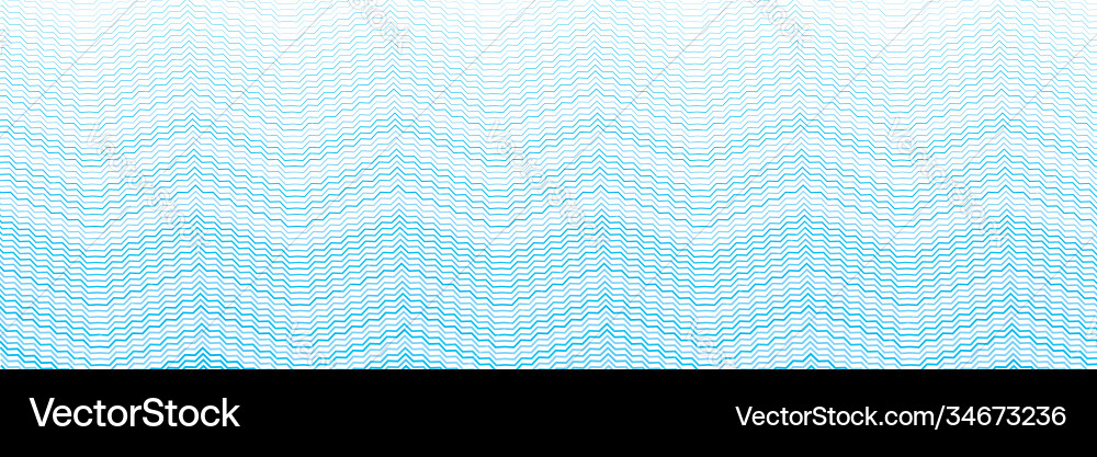 Wide rectangular format wavy waving zig-zag Wide rectangular format wavy waving zig-zag vector image
