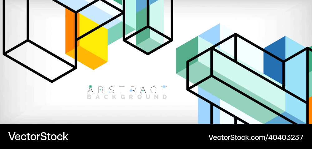 Abstract background 3d cubes cubic elements Abstract background 3d cubes cubic elements vector image