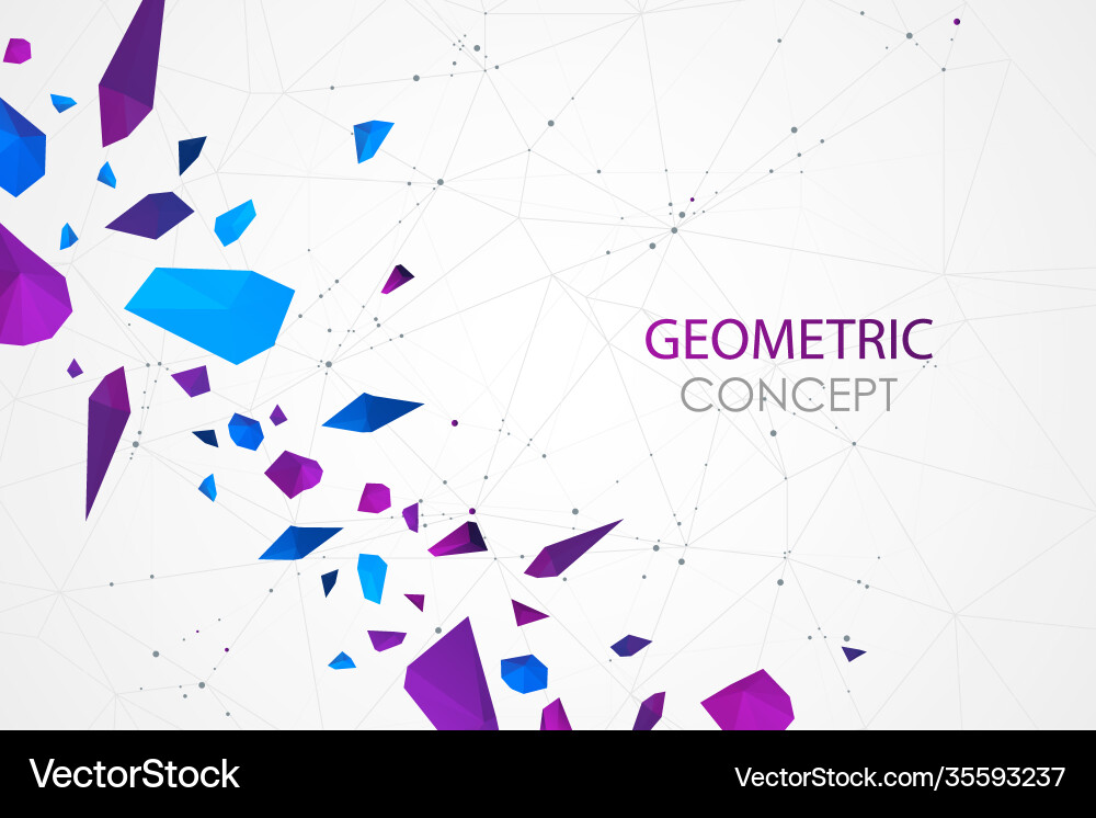 Abstract polygonal background with connecting Abstract polygonal background with connecting vector image