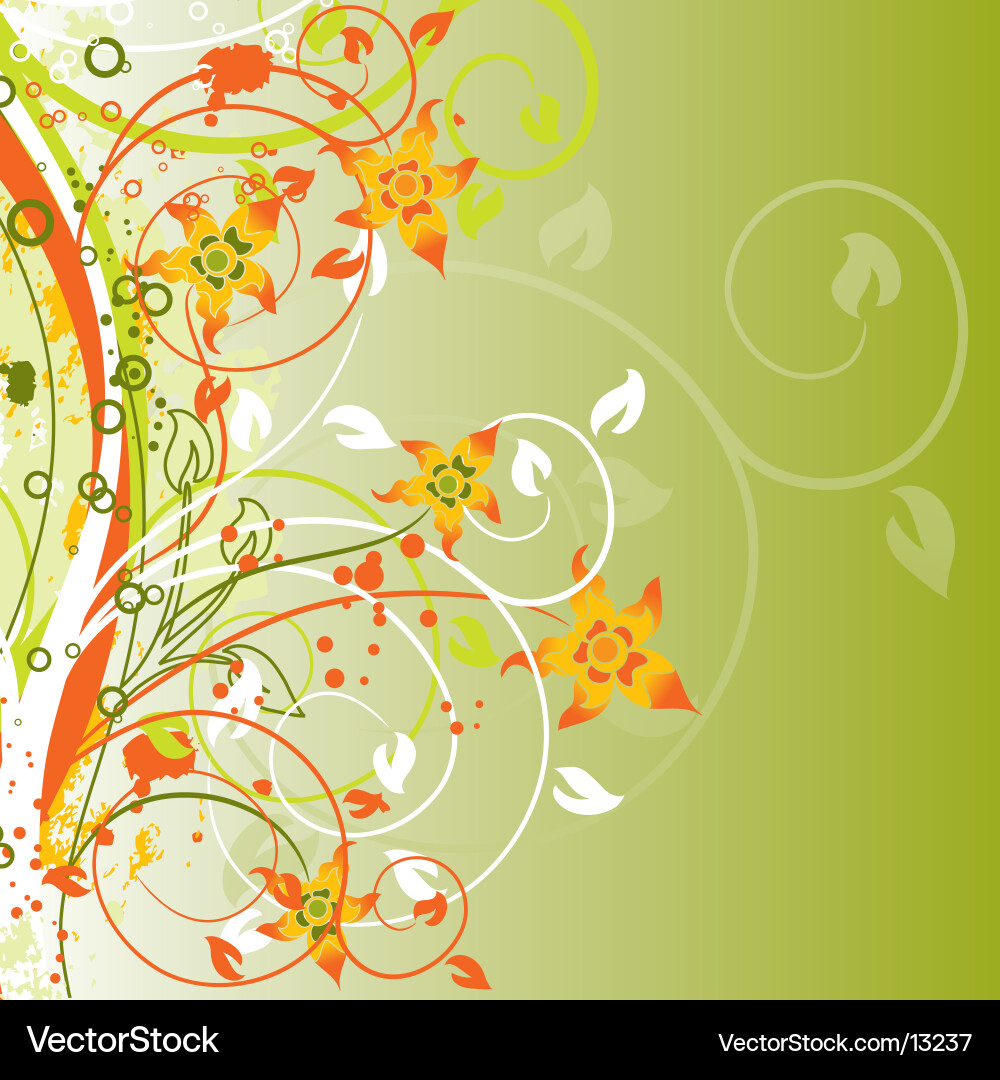 Botanical Abstract Pattern vector image