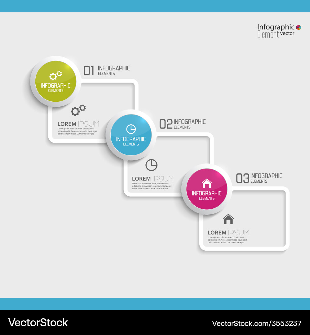 Comparative chart with templates for presentation vector image