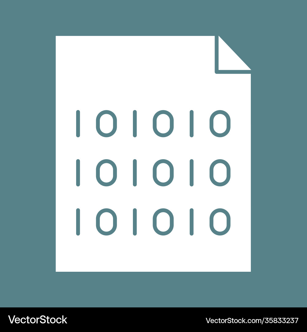 File encryption icon vector image