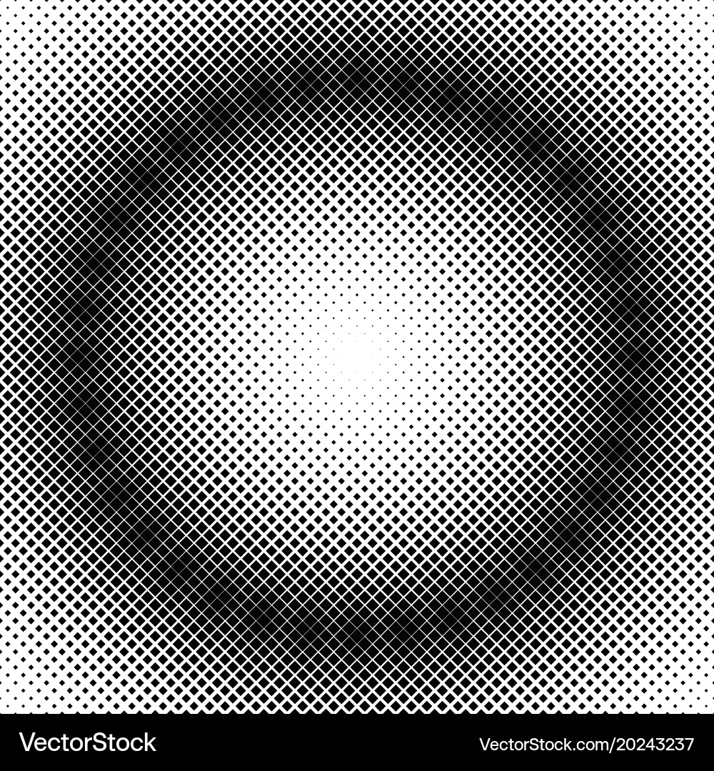 Halftone square pattern background template vector image