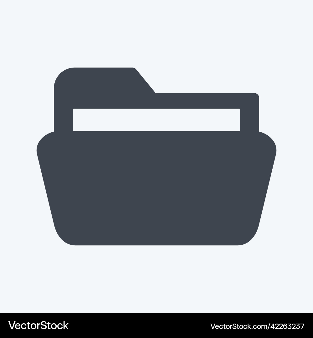 Icon folder 2 suitable for web interface symbol Icon folder 2 suitable for web interface symbol vector image