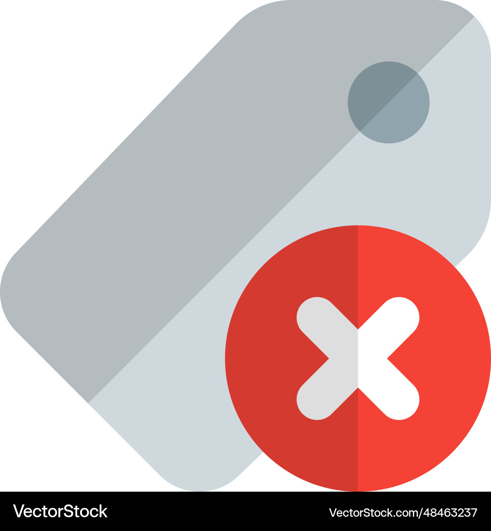 Removing the price tag from a product vector image