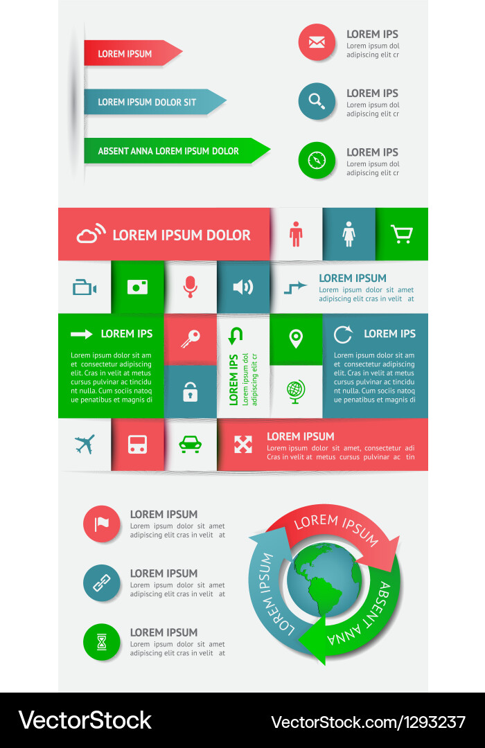 Web Elements & UI Icons vector image