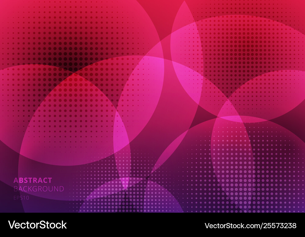 Abstract Circles & Halftone Pattern vector image