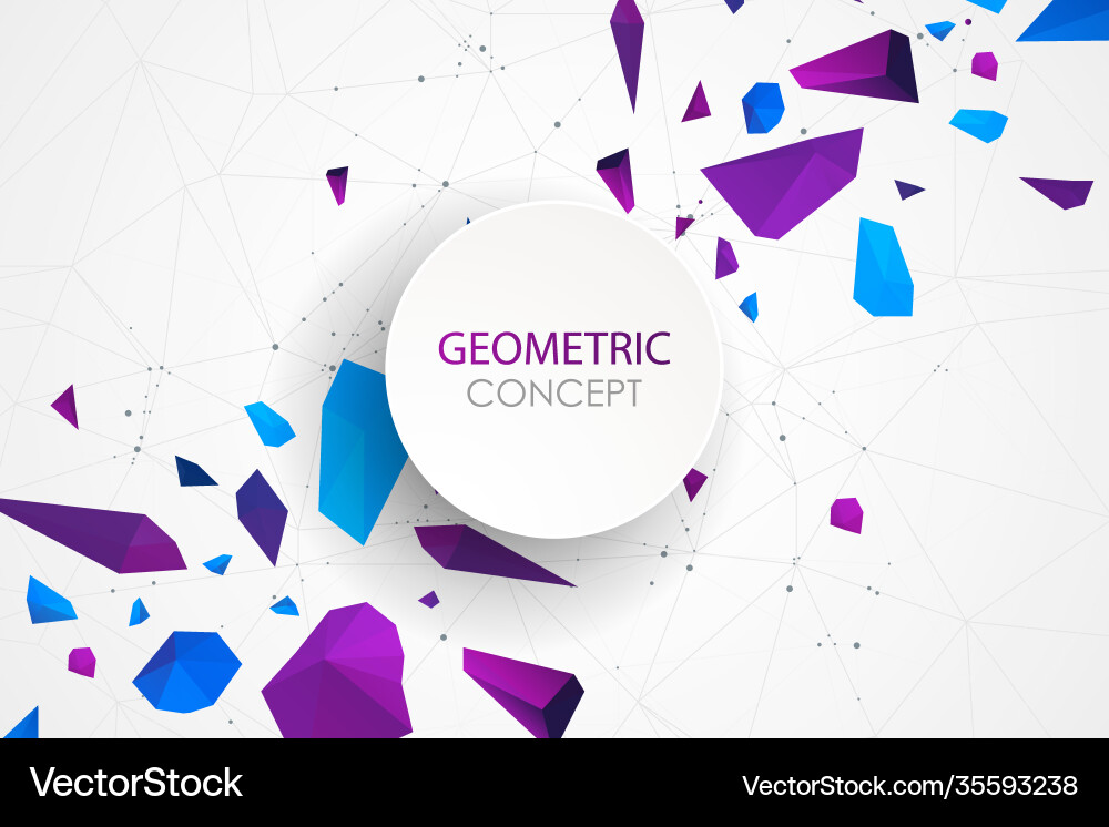Abstract polygonal background with connecting Abstract polygonal background with connecting vector image