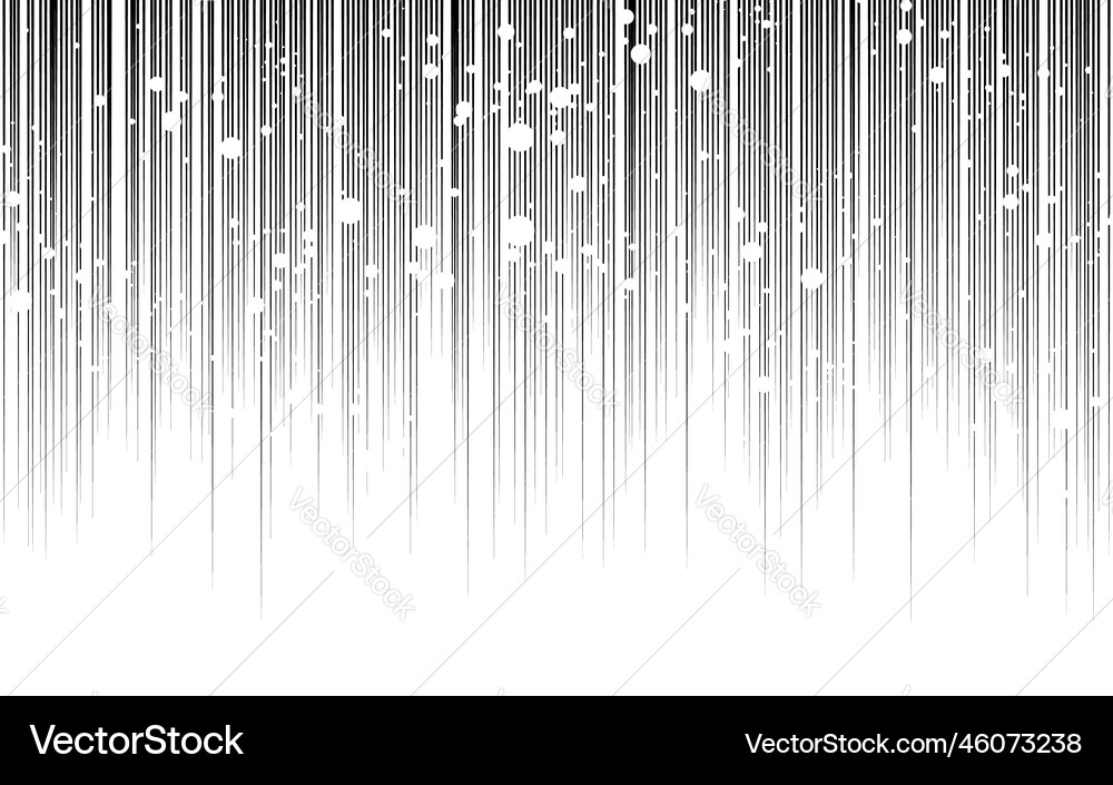 Black top-to-bottom effect line with splashes Black top-to-bottom effect line with splashes vector image