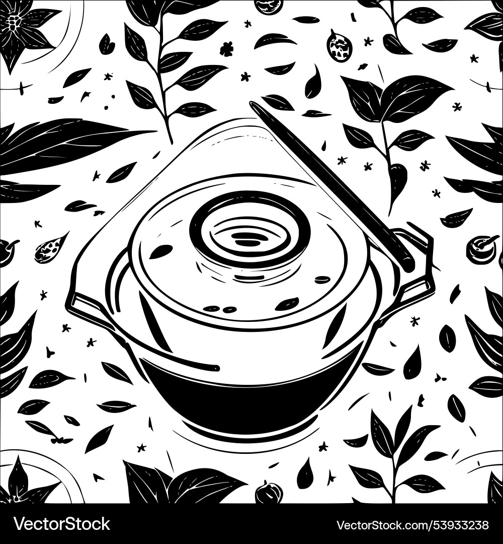 Cauldron abstract pattern seamless Vector Image