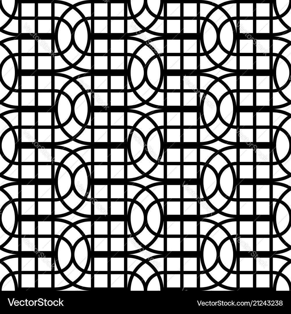 Design seamless monochrome grid pattern Vector Image
