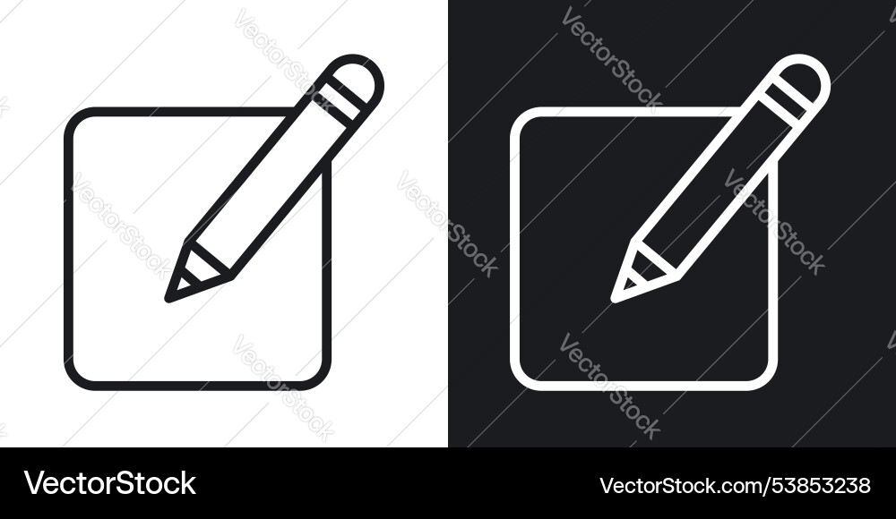 Edit button icon set Edit button icon set vector image