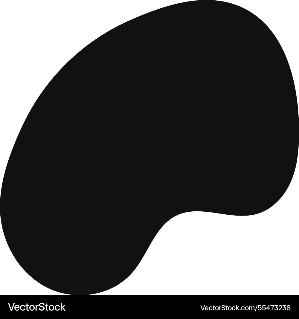 Featuring a simple black irregular rounded Featuring a simple black irregular rounded vector image