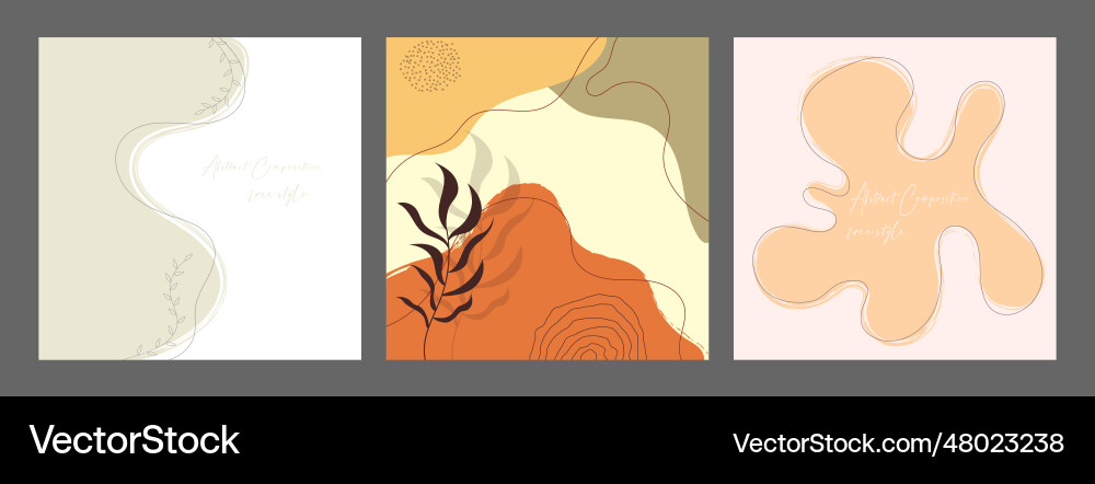 Handmade background layout with arbitrary shapes vector image