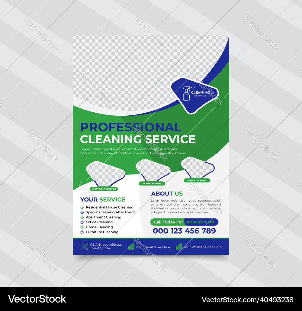 Page 2 - Free printable, customizable cleaning flyer templates | Canva, image size:1000x1032