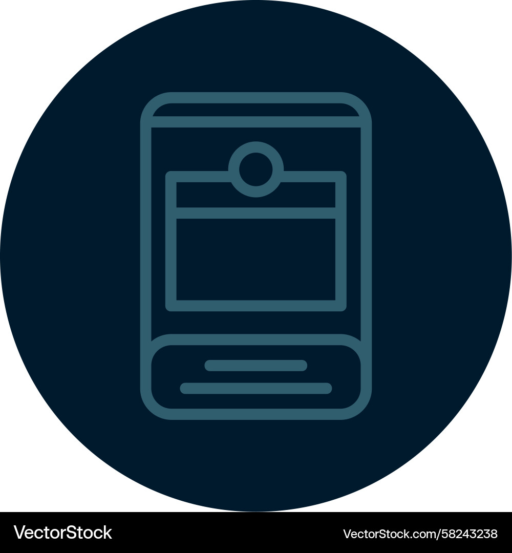 Multi-Color Refresh Line Icon Vector Image