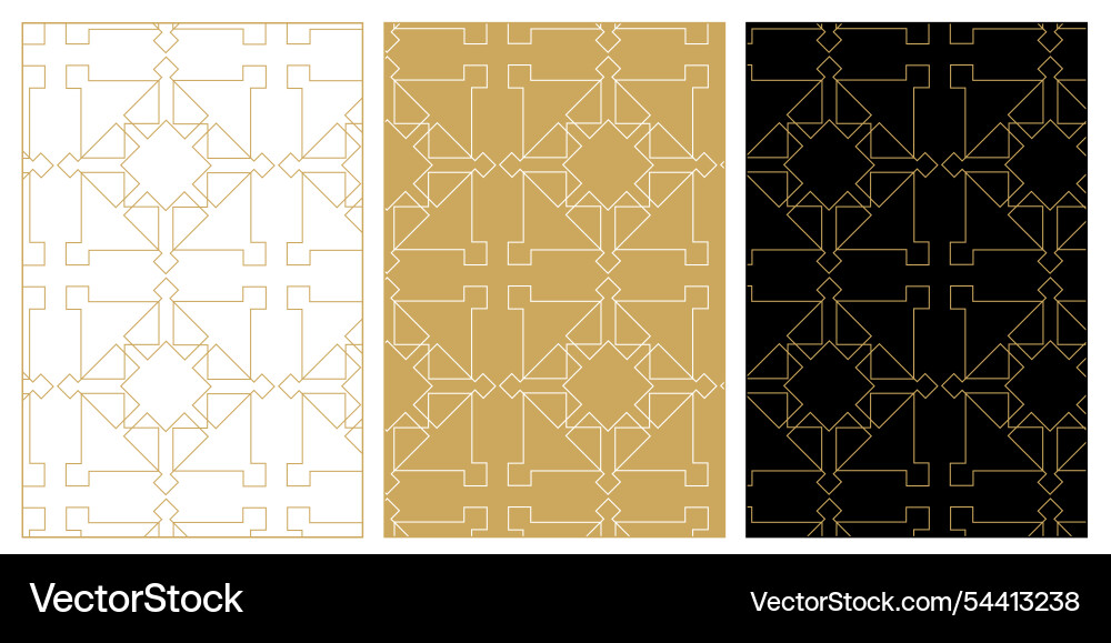 Set of patterns with crosses stripes lines Vector Image