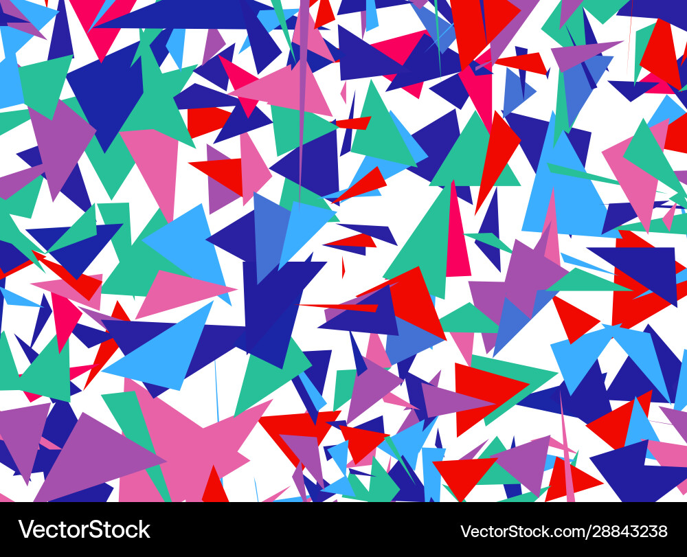 Triangles shards color waves top set Triangles shards color waves top set vector image