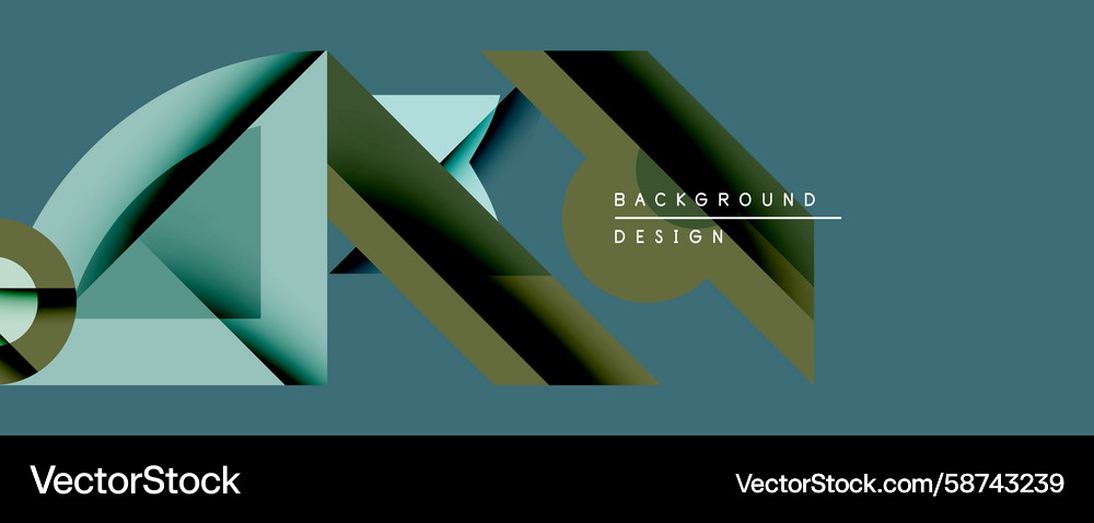 Abstract geometric design features layered shapes Vector Image