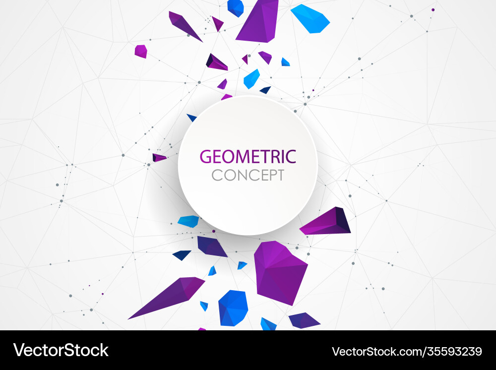 Abstract polygonal background with connecting Abstract polygonal background with connecting vector image