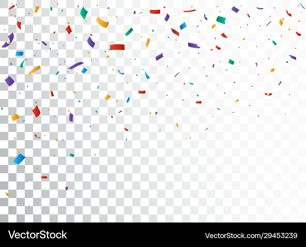 Bunte Konfetti Feier Banner Design Bunte Konfetti Feier Banner Design vektorbild