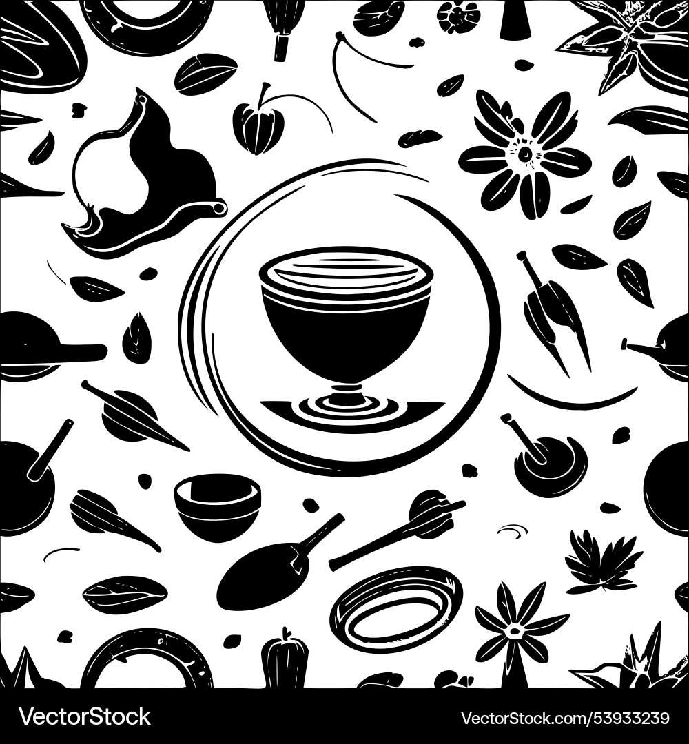 Cauldron abstract pattern seamless Vector Image