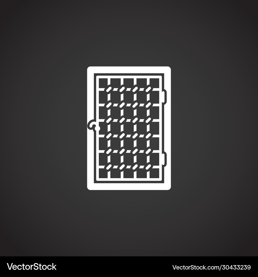 Door icon on background for graphic and web design Door icon on background for graphic and web design Vector Image