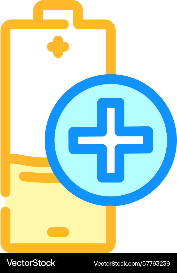 Energy saving mode color icon Vector Image