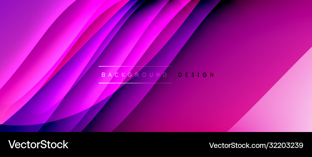 Fluid gradient waves with shadow lines and glowing Fluid gradient waves with shadow lines and glowing Vector Image