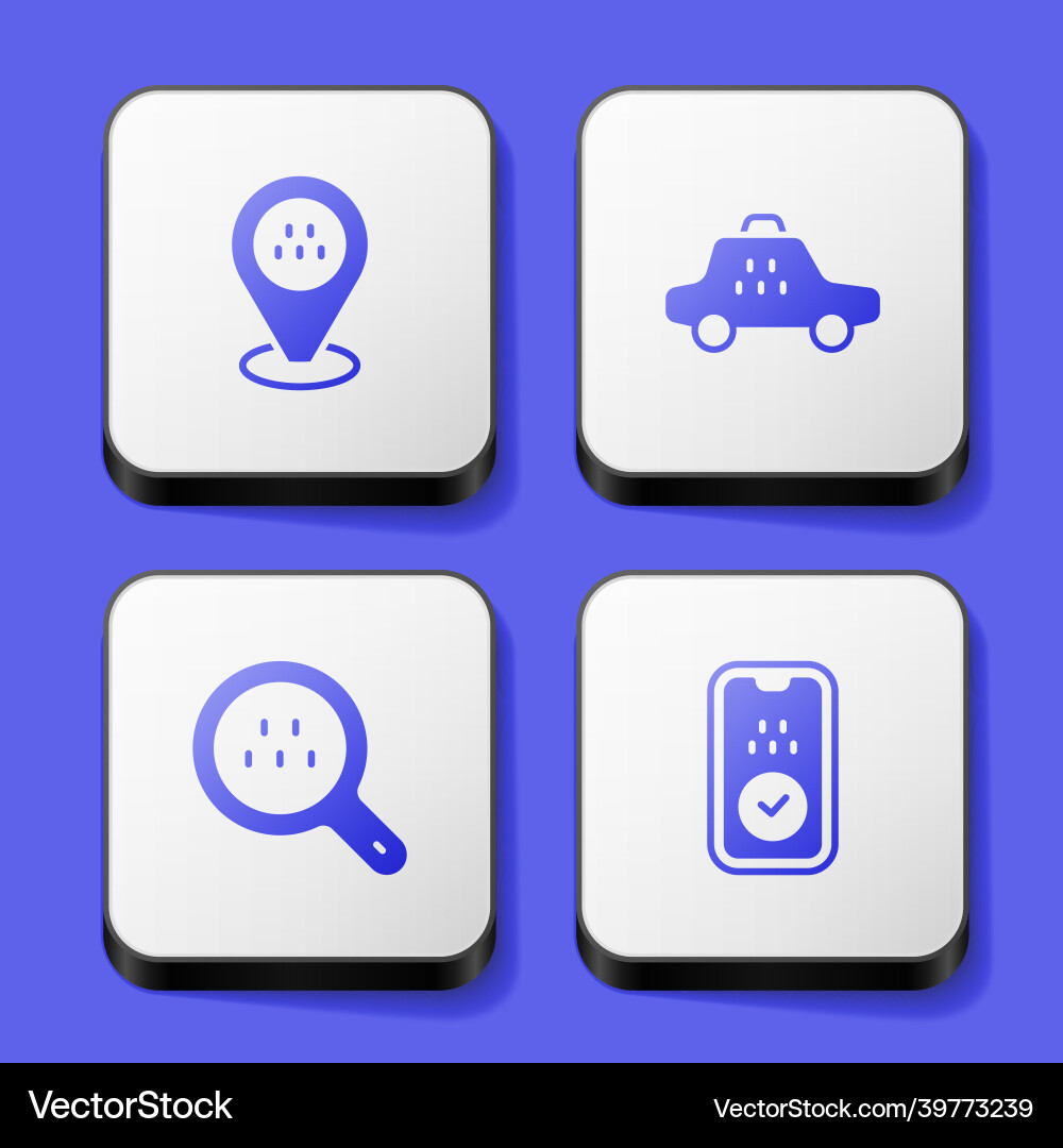 Standort Taxi Autosuche und mobile App Standort Taxi Autosuche und mobile App vektorbild
