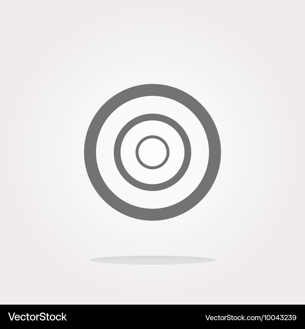 Target sign icon pointer symbol modern ui vector image