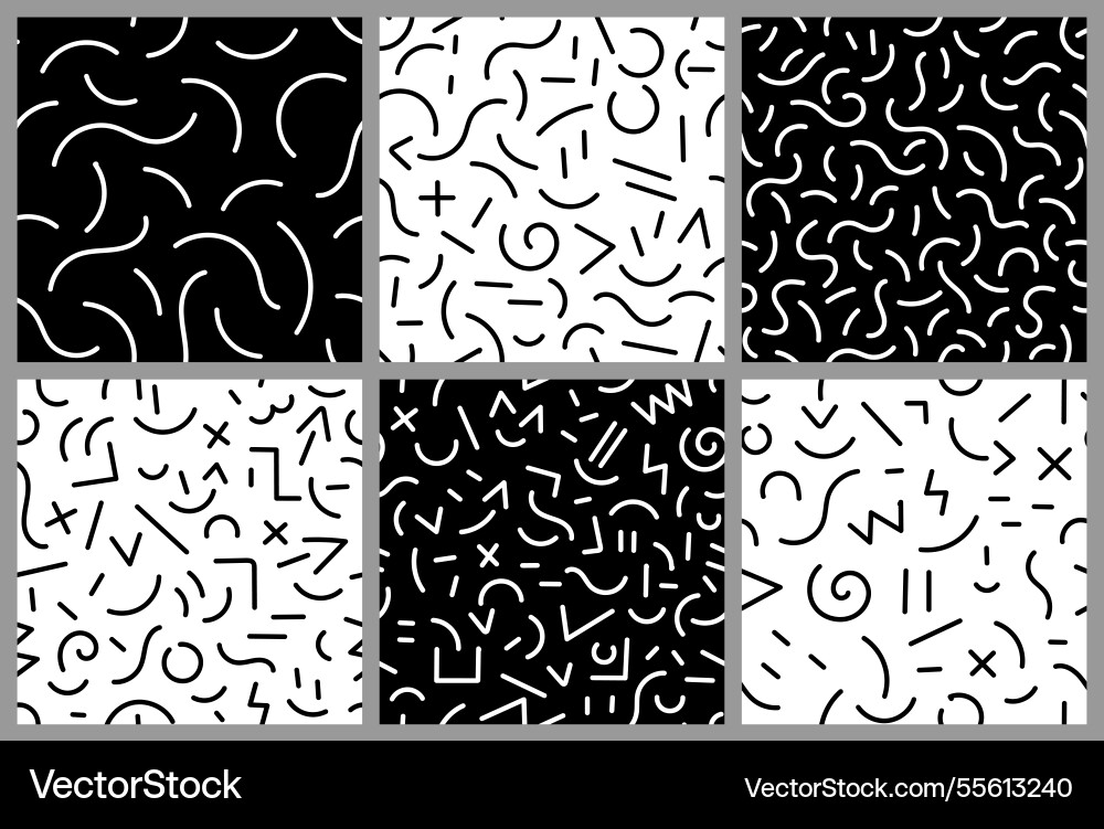Abstract lines sign and symbols seamless pattern Abstract lines sign and symbols seamless pattern vector image