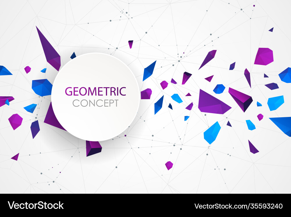 Abstract polygonal background with connecting Abstract polygonal background with connecting vector image