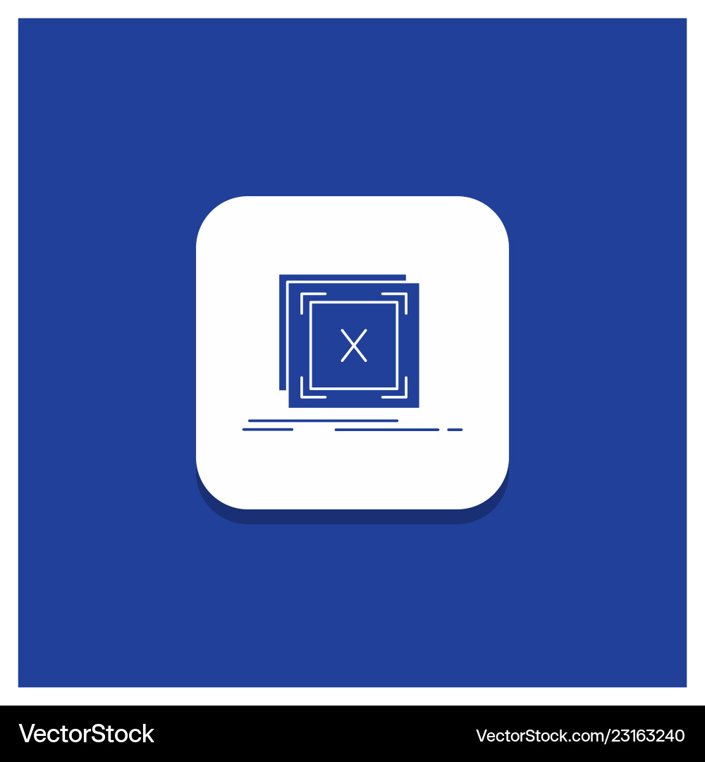 Blue round button for error application message Blue round button for error application message Vector Image