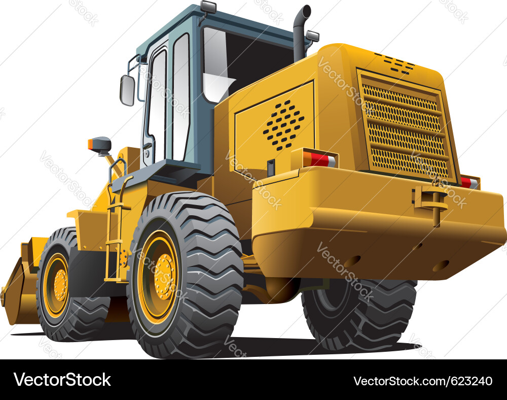 Front End Loader Vector Image