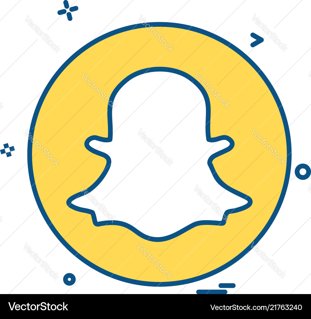 Media network social snapchat icon design Media network social snapchat icon design vector image
