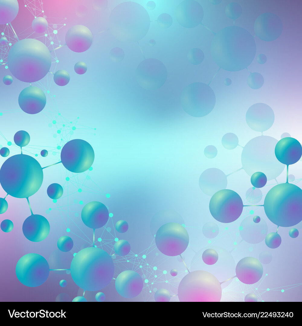 Molecular Structure - Abstract Science Vector Image