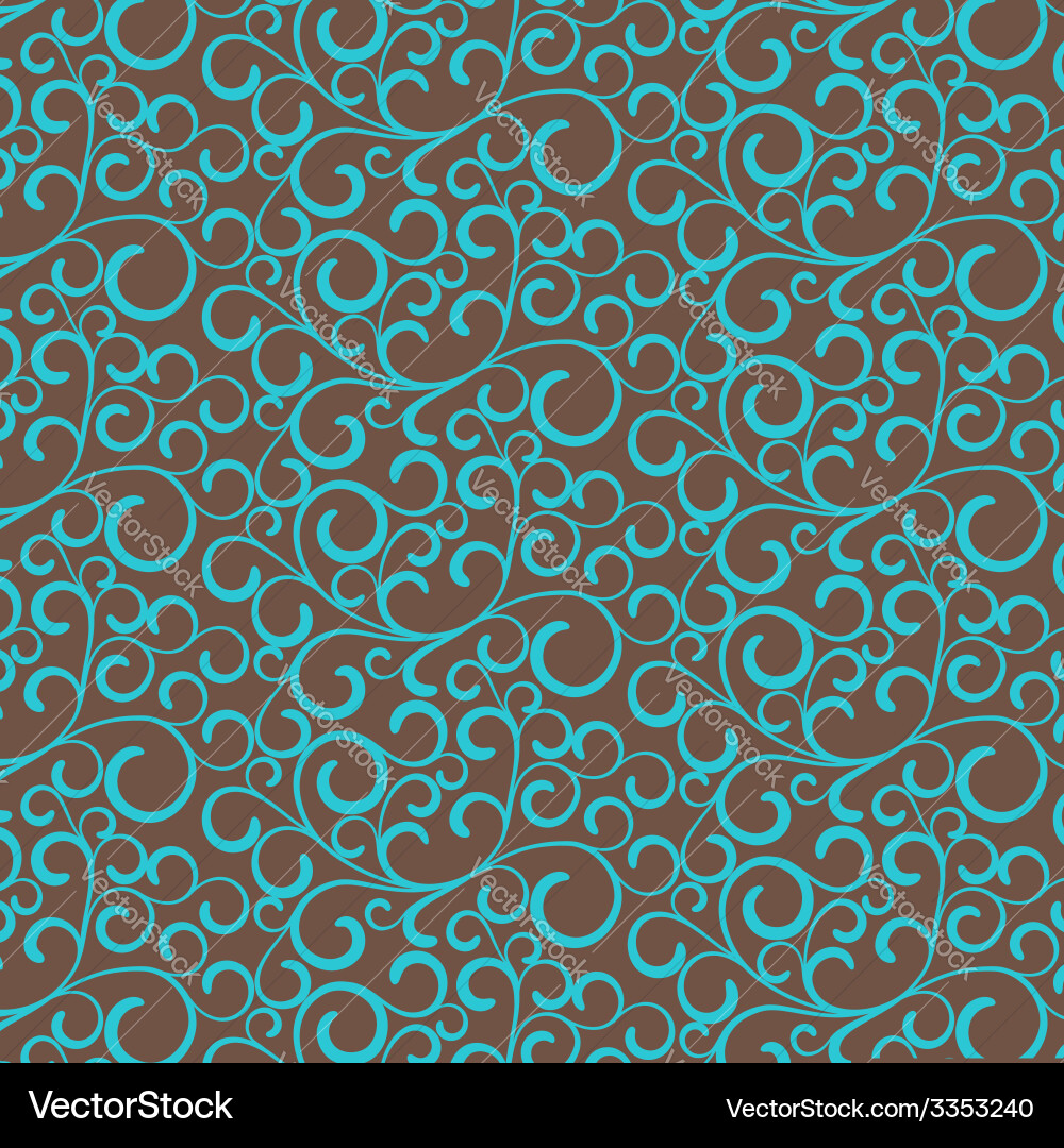 Repeating abstract background with curl vector image