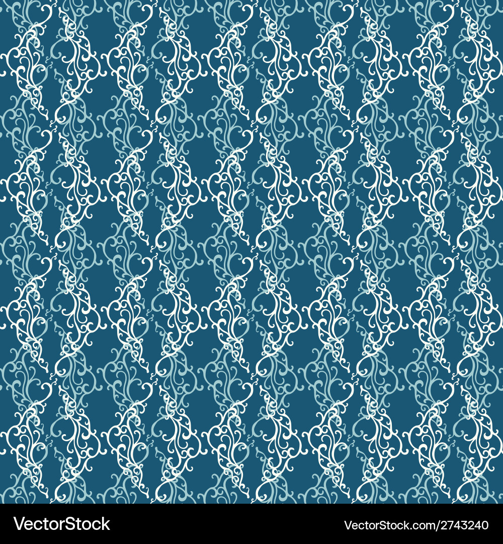 Seamless pattern with abstract damask doodle Vector Image
