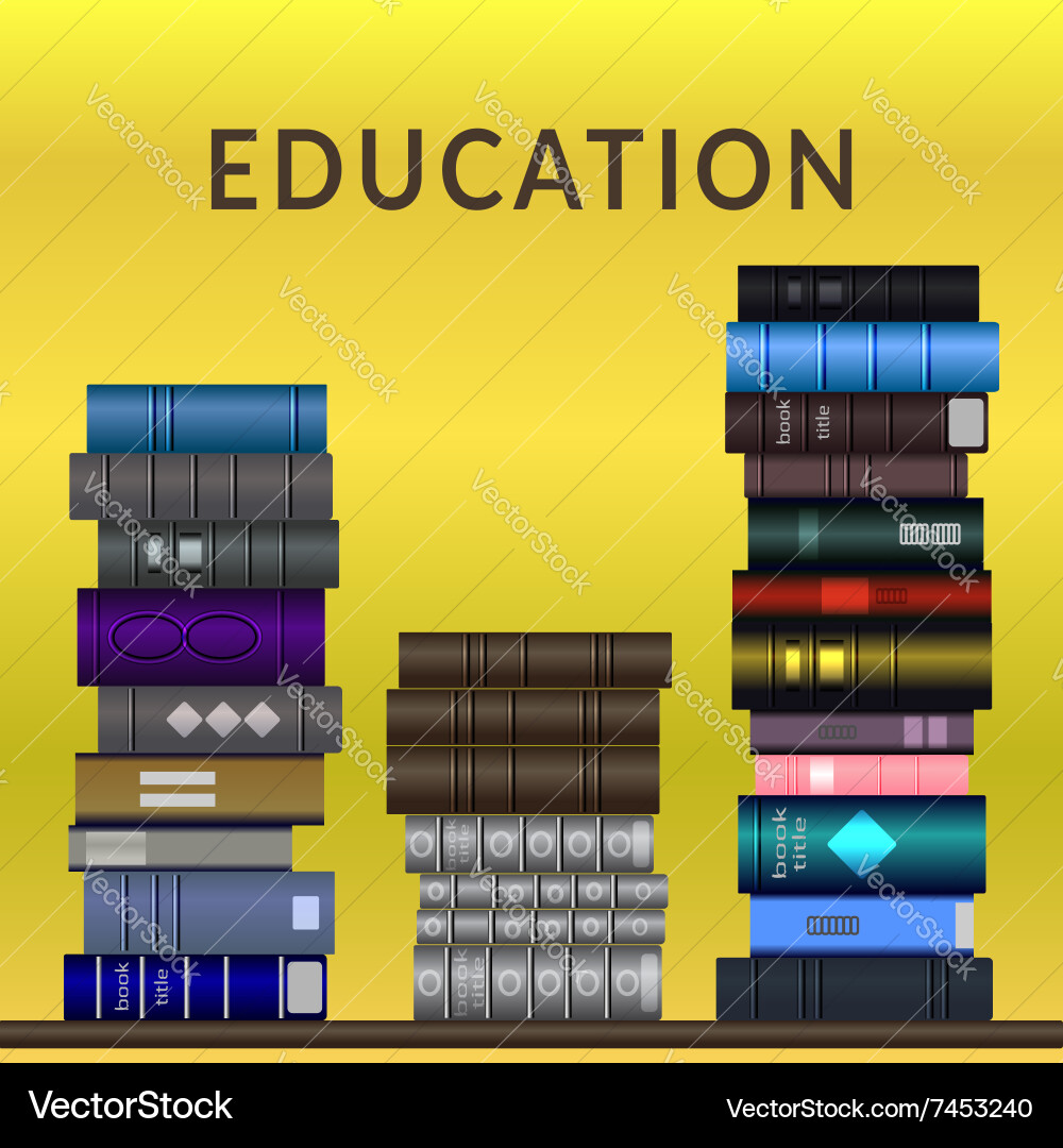Stack of books Vector Image
