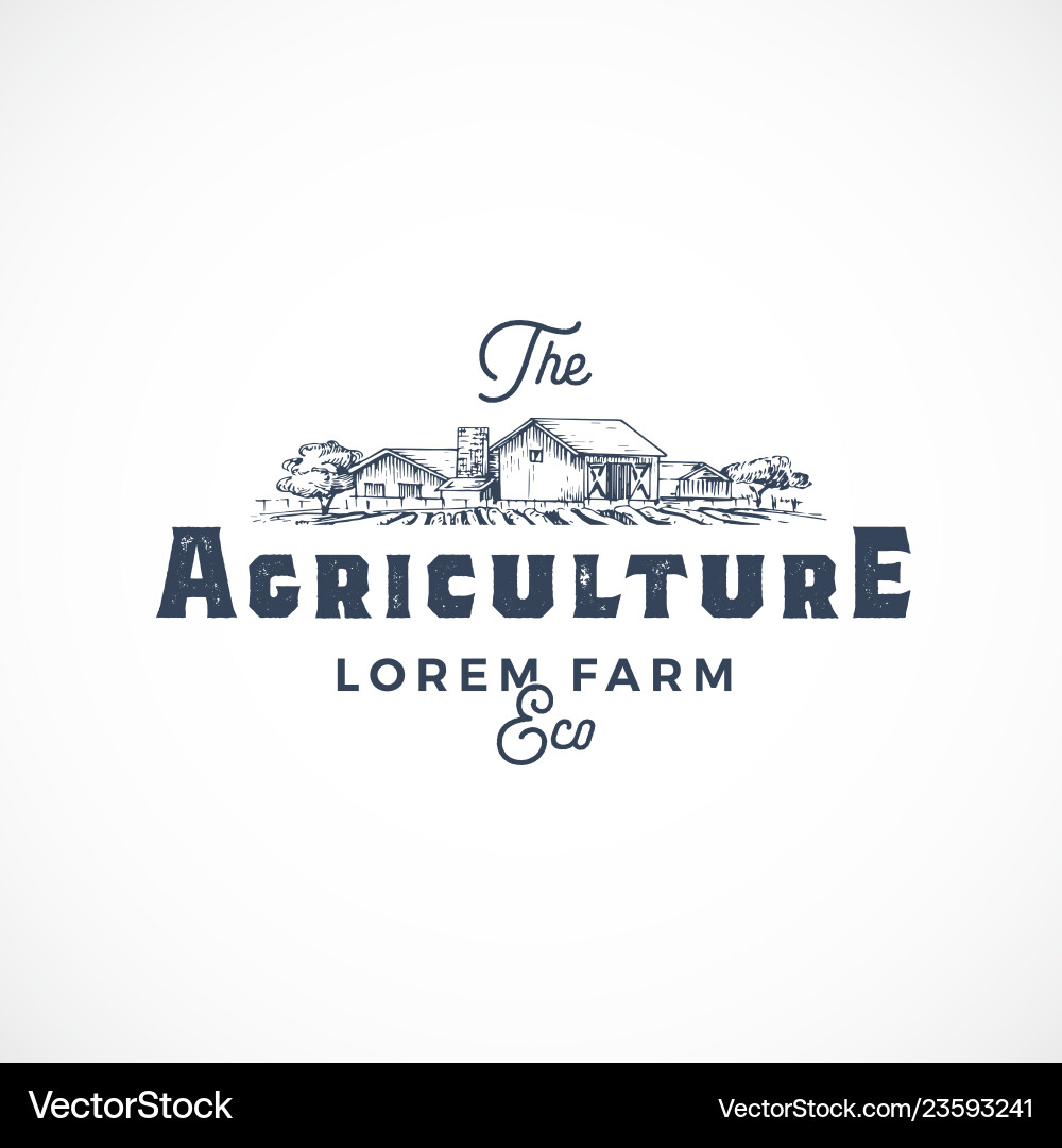 Agriculture farm abstract sign symbol Agriculture farm abstract sign symbol vector image