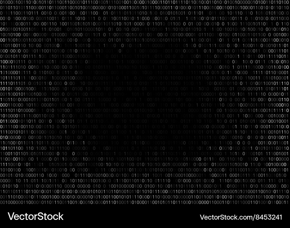 Binary Code Background Vector Image