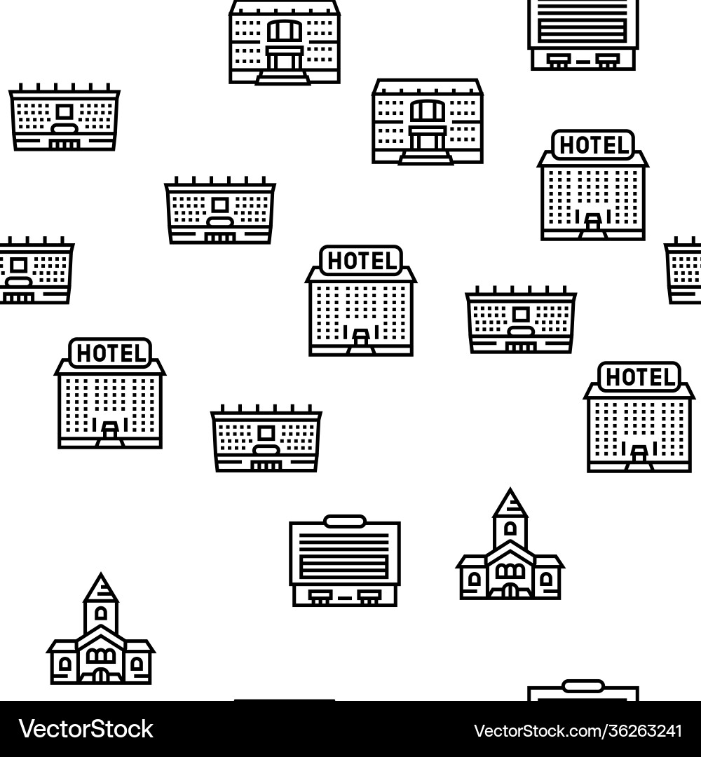 Building architecture seamless pattern Building architecture seamless pattern vector image