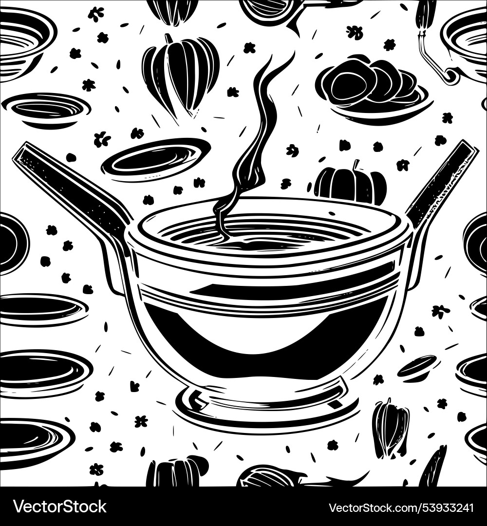 Cauldron abstract pattern seamless Vector Image