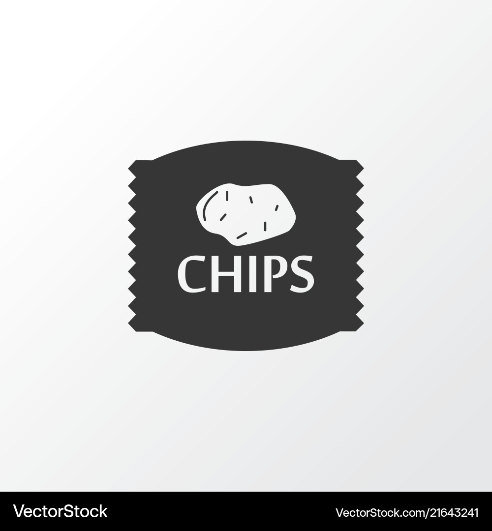 Chips Symbol Premium-Qualität isoliert crisp Chips Symbol Premium-Qualität isoliert crisp vektorbild