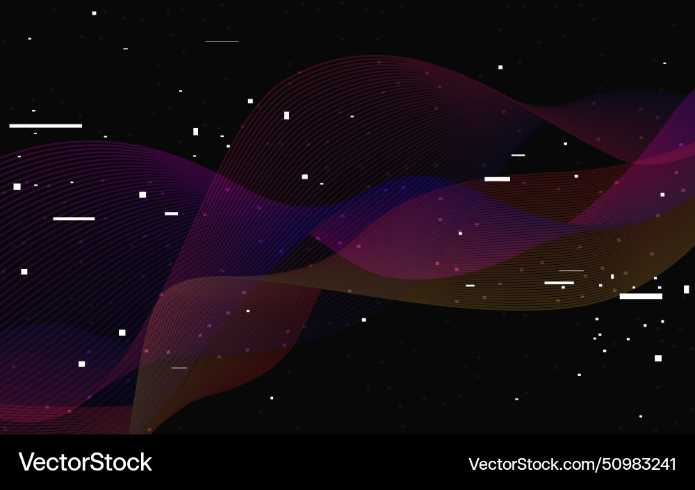 Glitch overlay effect distorted color waves Glitch overlay effect distorted color waves Vector Image