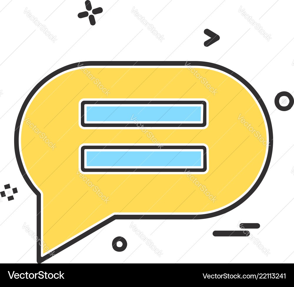 Message icon design vector image